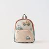 Cartoon Car Embroidery Children's School Backpack Kindergarten Multifunctional School Bags Boys and Girls Lightweight Backpack