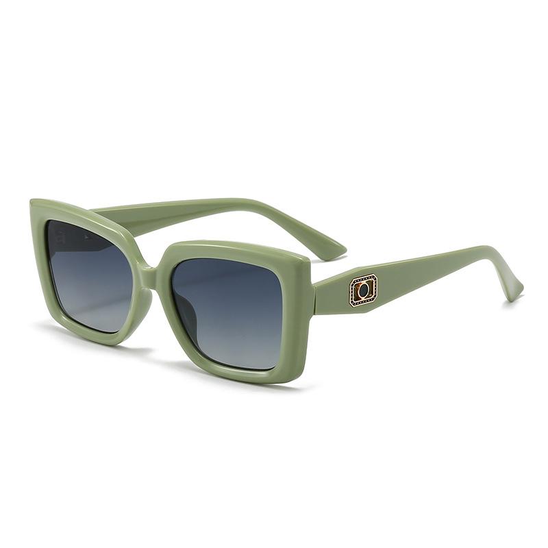 

High-end Uv Protection Sunglasses Fashion Personality Sunglasses Large Frame Sun Visor UV400 зелёный