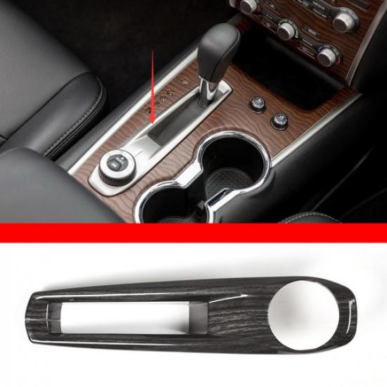 Grain Center Console Gear Shift Panel trim Cover for Nissan Pathfinder 13-18