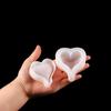 1PCS 3D Heart Shape Silicone Mold Resin Epoxy Keychain Pendants Mould Soap Candle Molds For DIY Jewelry Making Findings