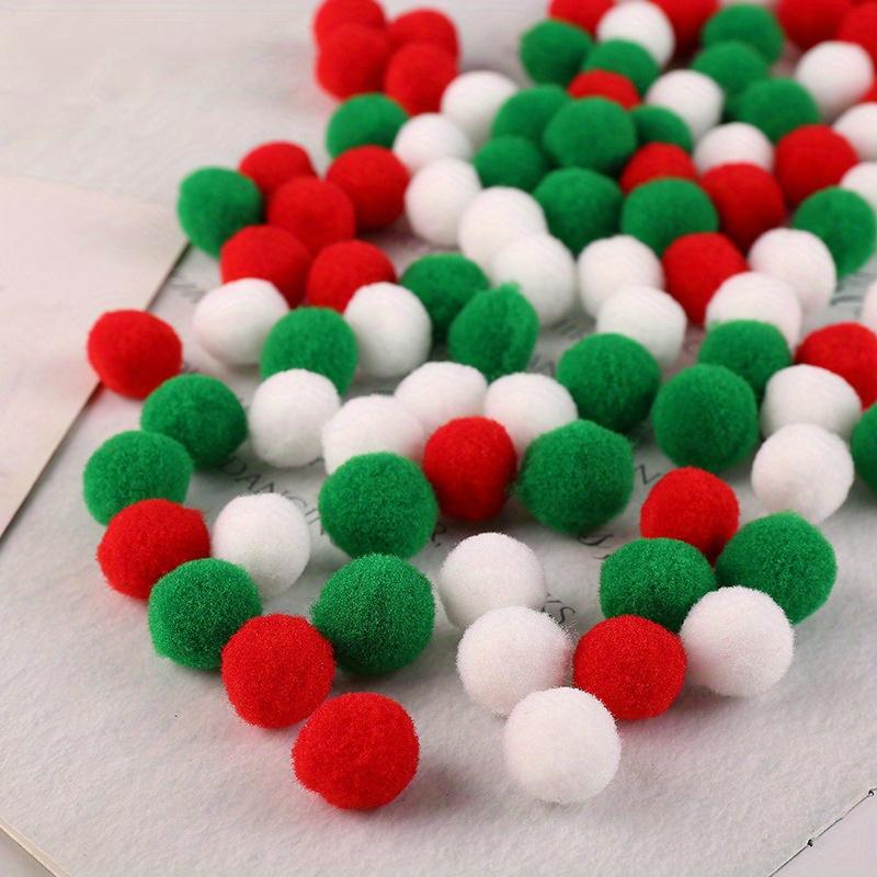 100PCS 25MM Mini Fluffy Soft Pom Poms Pompoms Ball Handmade Kids Toys Wedding Christmas Decor DIY Sewing Craft Supplies