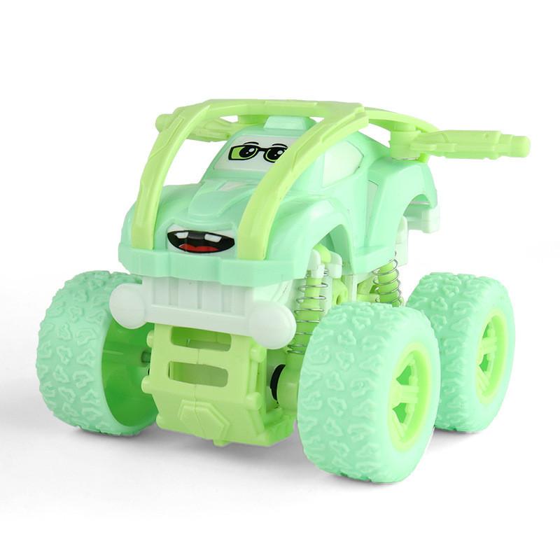 Graffiti Inertia Offroad Car For Kids Plastic Toy Vehicle With Large Wheels And Stunt Features