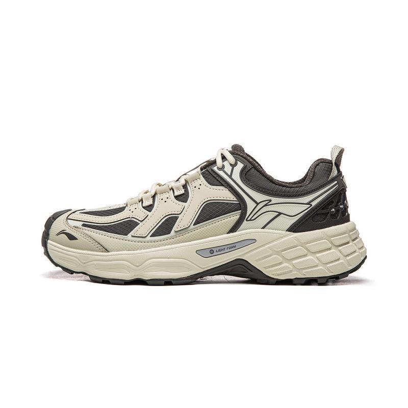 Li-Ning CF Linying Unisex Low-top Hiking Shoes Oatmeal Grey AHTV033-5 39.5