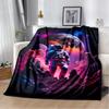 Astronaut Universe Spaceman 3D Outer Space Cartoon Blanket,Soft Throw Blanket for Home Bedroom Bed Sofa Office Cover Blanket Kid