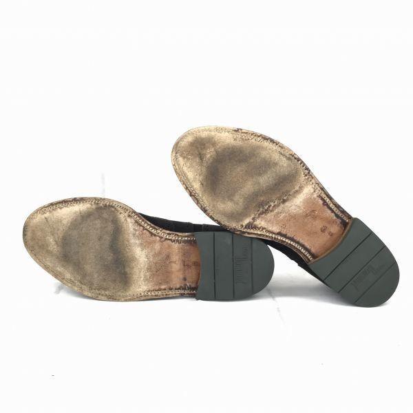 Netherlands VAN BOMMEL Leather Goodyear Wingtip 25.5 Brown Full Brogue Medallion Dress Shoes(USED)