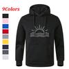 Men's Multi - Color Printed Pocket Sports Fitness Fashionable Casual Hoodie Pullover Sweatshirt