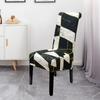 Xl Size Printed Chair Cover Geometric Look High Back Chair Covers Designed For Dining Room Area Wedding Hotel Kitchen Home Stretch Chair Case