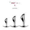 Aluminum Alloy Snake Head G-Spot Metal Butt Plug for Female Masturbation