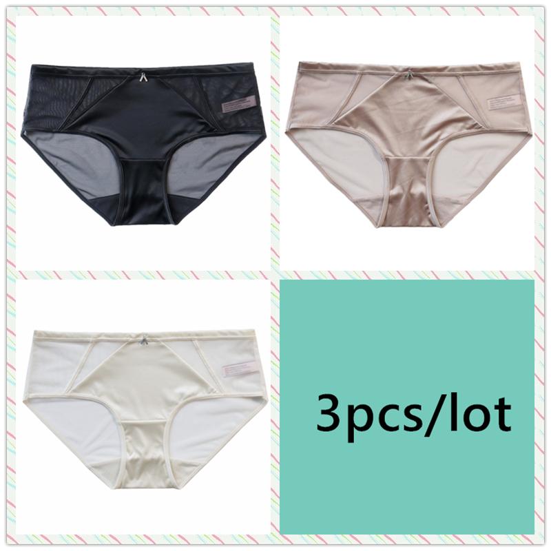 Underwear Mesh Women Low Waist Briefs Breathable Comfortable Panties Female