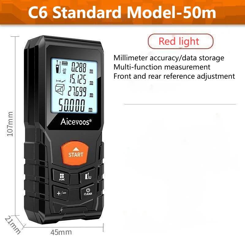 High-precision Laser Distance Meter Infrared Measuring Ruler Electronic Ruler Room Meter Handheld Distance Measuring Instrument