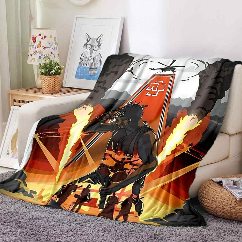 1PC Rammstein Blanket, Throw For Sofa, Bed, Travel, Camping, Livingroom,