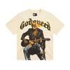 25SS Grensoverschrijdend Meichao Godspeed Schedel Rockband Basketbal Retro Korte Mouw T-shirt Koppels Dezelfde Stijl