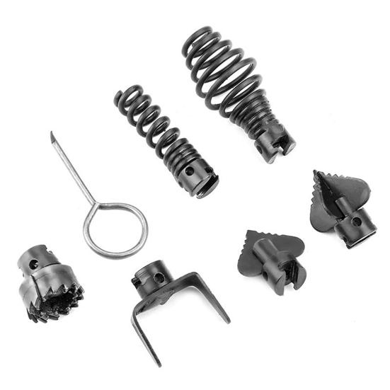 7Pcs/Set Pipeline Dredger Easy To Install Disassemble Drain Unclogger Set Drain Pipe Auger Efficient Pipe Cleaning Tool
