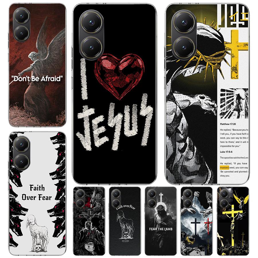 Son Of God Jesus Cross Holy Light Soft Phone Case For Xiaomi Redmi 15C 15 13C 13 Poco X5 X6 X7 F7 Ultra M7 12C 12 10 10C 9C 9A 9