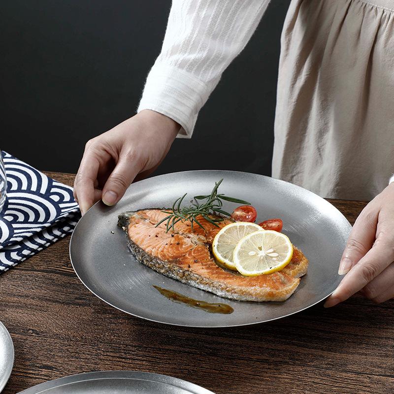 Круглая плоская тарелка 23 см — фото 3