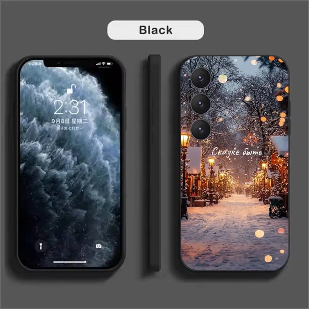 Cute Winter Snow Phone Case For Samsung Galaxy A52 A42 A32 A22 A12 A02S A72 A73 A51 A41 A31 A21S A71 A40 A30S A20S