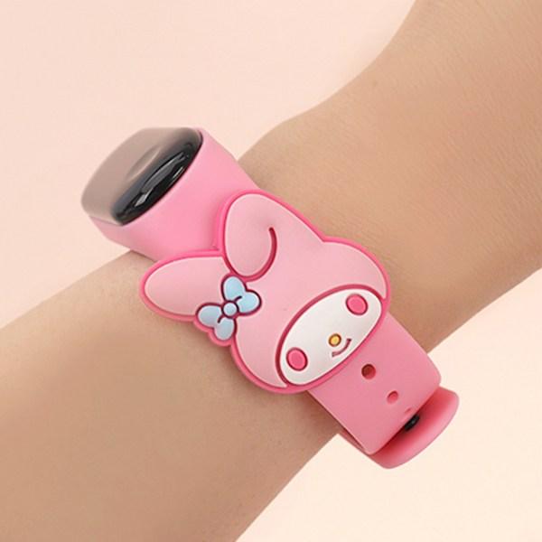 Sanrio My Melody 3D LED Wristwatch Girls Children Elementary School Electronic Watch