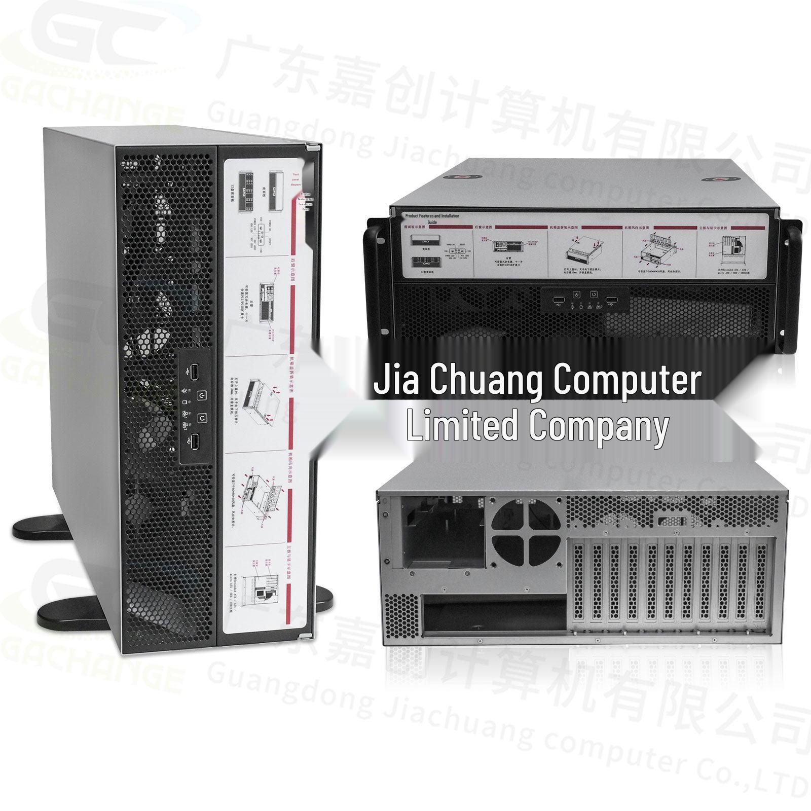 

4U GPU Case X11DPG with Dual Xeon, Redundant PSU, 11 Slots for AI and Rendering, 4-Way Support Other
