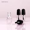 5ml Round Glass Nail Polish Bottle - Small Transparent Empty Set for Gel Polish