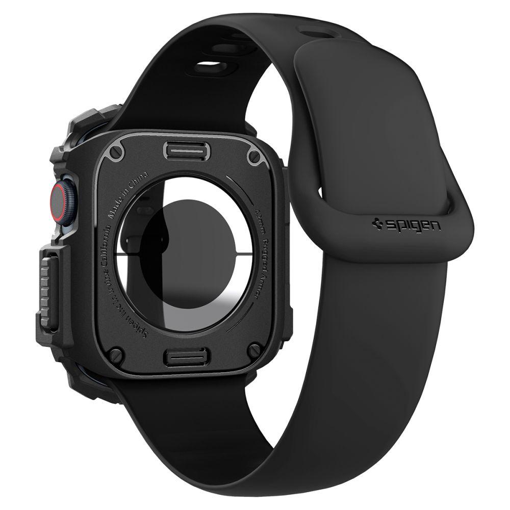 Spigen Rugged Armor Case for Apple Watch 10, Black