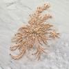 2Pcs DIY Flowers Mesh Embroidery Patch Sewing Repair Colored Beading Colored Lace Flower Applique Floral Embroidery Sewing Patch
