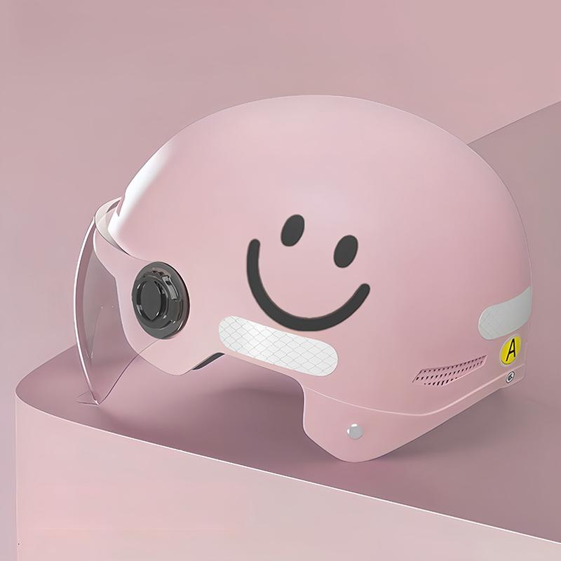 1 Adet Yetişkin Scooter Tam Kafa Şapka Kaskları Erkekler Kadınlar İçin Elektrikli Araç Motosiklet Kaskı Güneş Korumalı Güvenlik Kaskı