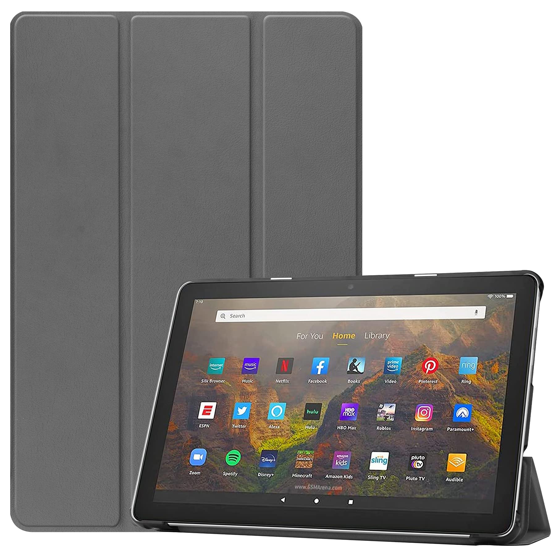 

Чехол Fire HD 10 HD 10 Plus 2021 с магнитным замком и функцией подставки. Тонкий легкий чехол с функцией подставки. Высококачественный чехол Amazon Fire HD 10 из искусственной кожи.