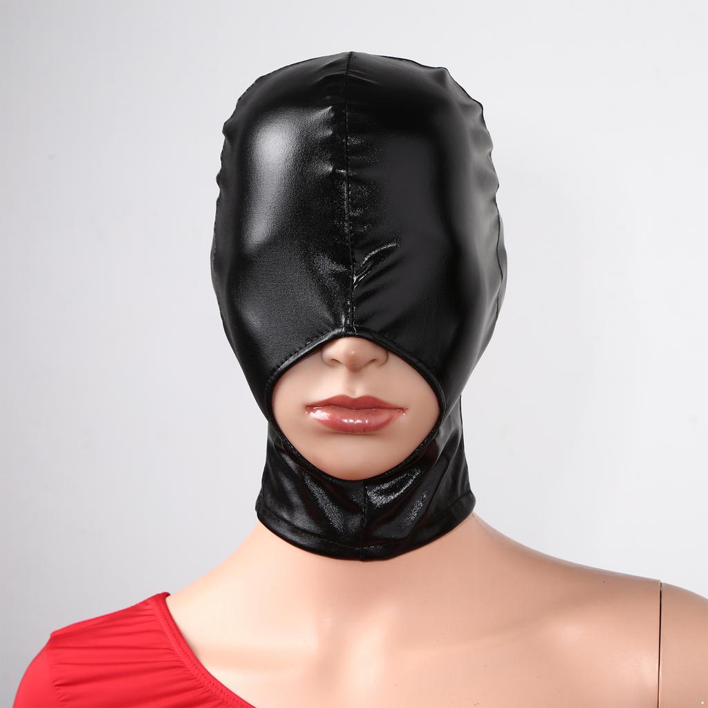 Latexová maska ​​na obličej Ženy Pánské Unisex otevřená ústa a oči Kryt hlavy Obličejová maska ​​Maska s kapucí Sexy cosplay kostým na hraní rolí