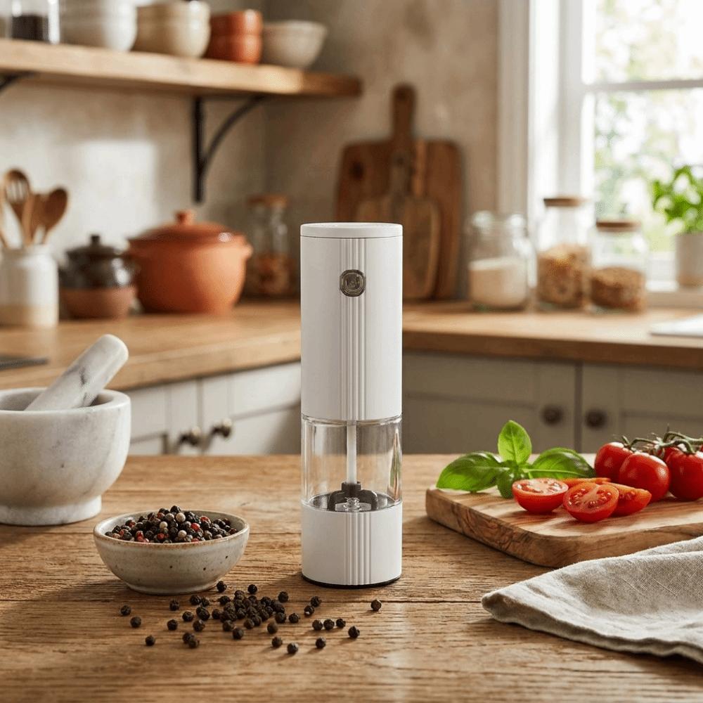 Large Capacity Electric Salt Grinder Adjustable Coarseness Kitchen Cooking Tool  Home Cooking