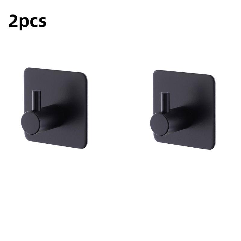 Punch-Free Wall Hooks Adhesive Towel Hanger Door Cloth Coat Holder Bathroom Kitchen Hardware Rack Bag Hook Organizer For Hanging