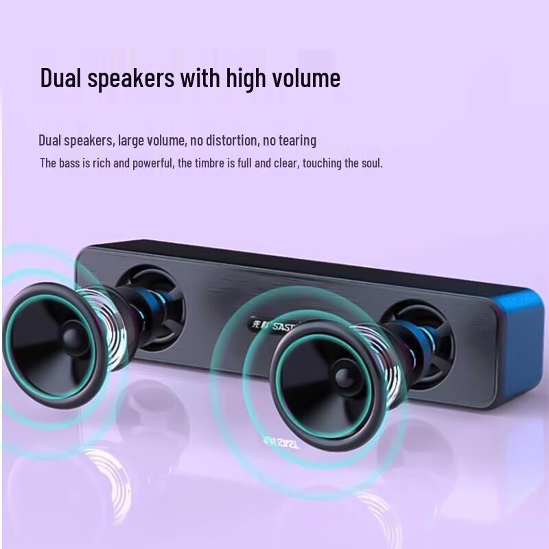 Sakun N18 USB Wired Desktop Computer Speakers CN plug (adapter included)