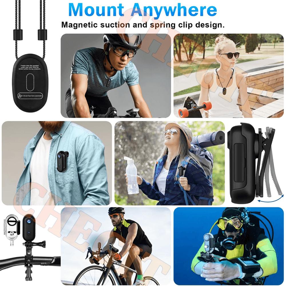 4K /1080P Motorcycle Mini Recorder Finger WIFI Action Camera Lightweight Motorcycle Road Sport Cam Bicycle Vlog Pet Body Camera