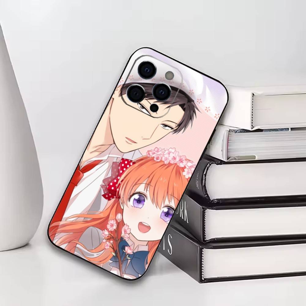 

Monthly Girls Nozaki-kun Phone Case For iPhone17,16,15,14,13,12,11 Plus,Pro Soft Silicone Black Case iPhone16e