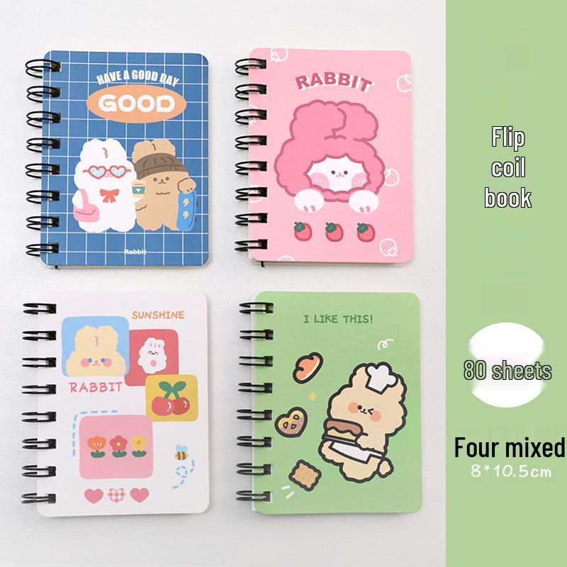 A7 Cute Cartoon Astronaut Pocket Notebook with Sticky Notes