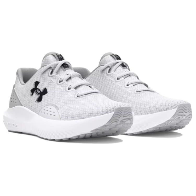 Under Armour Surge 4 White Halo Grey Men Sneakers Black 3027000-100