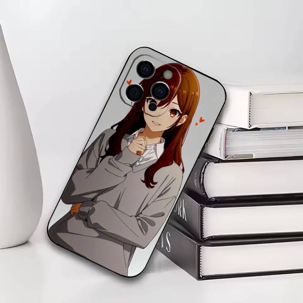 Horimiya Kyoko Hori  Phone Case For iPhone17,16,15,14,13,12,11 Plus,Pro Soft Silicone Black Case iPhone12