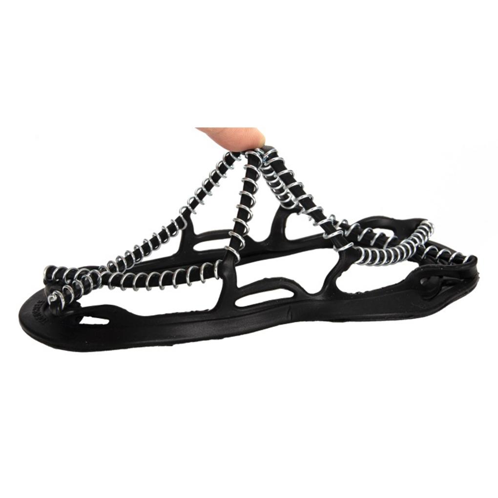2 Pieces Ice Snow Shoe Grip Cover Outdoor Walking Climbing Nonslip Boots Safety Portable Crampon Silicone Cleats