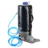 Outdoors Hiking Camping 12L Shower Bag with Pressure Foot Pump and Shower Nozzle
