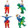 Levendig Opblaasbaar Dinosauruskostuum Voor Volwassenen En Kinderen Perfect Voor Halloweenfeesten