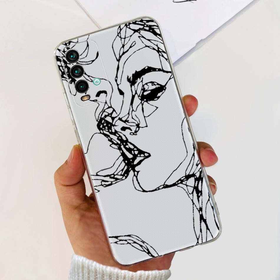 For Xiaomi Redmi 9T Case Fashion Painted Soft Silicone TPU Back Cover For Redmi 9T Redmi9T Phone Cases
