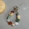 Von Korea inspiriertes Perlenarmband Handy-Anhänger Kette für Mobiltelefone und Taschen Trendiger Schlüsselanhänger Bunter Kopfhörer-Anhänger