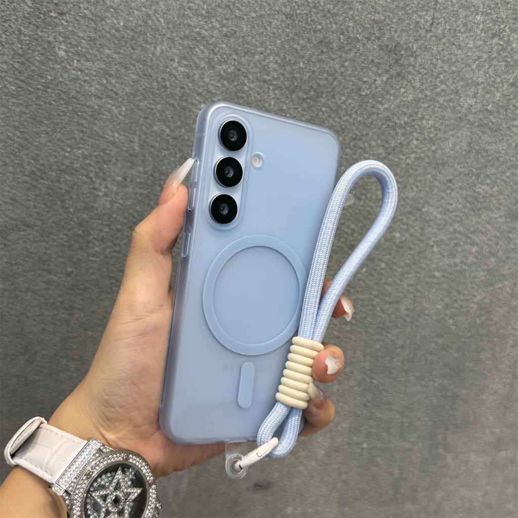 Matte for Magsafe Hard PC Lanyard Case for Samsung Galaxy S26 S25 S24 Ultra S22 S23 Plus S21 FE A56 A55 A16 A35 Magnetic Cover
