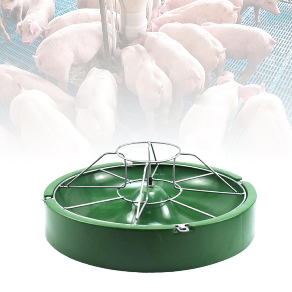 Pig Trough Livestock feed Bowl Container 8 Slot Basin Accessories Pig Waterer