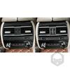 Carbon Fiber Car Accessories Rear Air Vent Interior Trim Cover Soft Sticker For BMW 7 Series F01 730li 740li 750li 2009-2014