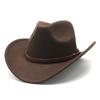 Western Cowboy Hat For Men Women With Wool Felt Material For Outdoor Events And Festivals
