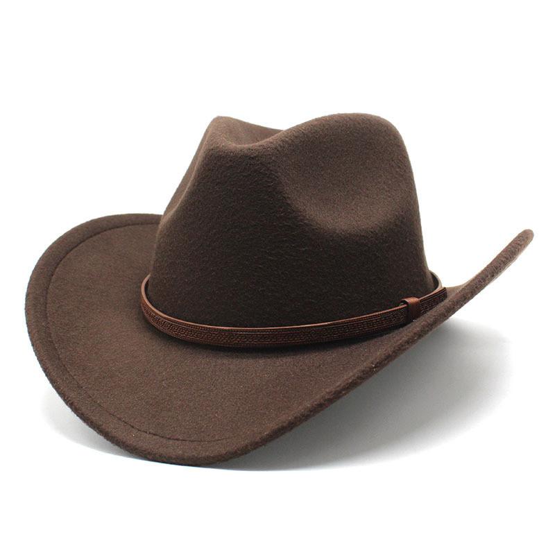 Western Cowboy Hat For Men Women With Wool Felt Material For Outdoor Events And Festivals