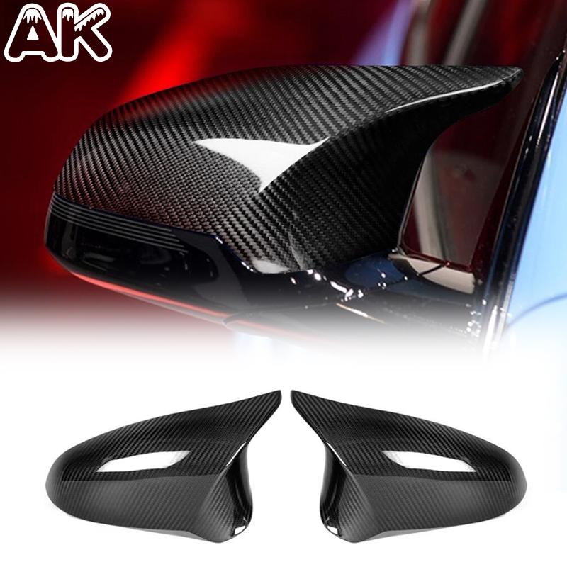 For BMW F80 M3 F82 M4 M2 F87 2014-2019 Real Carbon Fiber Car Side Exterior Rearview Mirror Panel Cover Trim Car Accessories