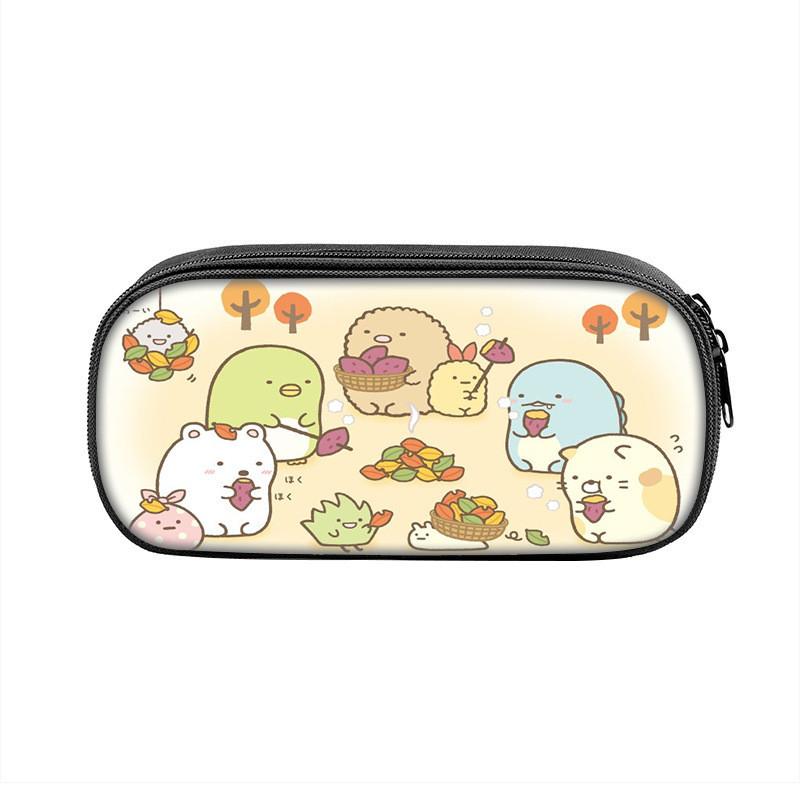 Sumikkogurashi Character Pencil Case With Large Capacity Nylon Storage Bag For Students Style A