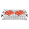 Portable Handle Iron Non-Stick BBQ Rack Barbecue Mesh Grill Net for Outdoor BBQ Party Camping
