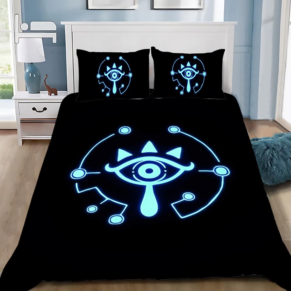 Games Z-Zeldas Of Legends Duvet Cover Pillowcase Game Scene Print Bedding Set Adult Boy Bedroom Decoration Single Double Siz